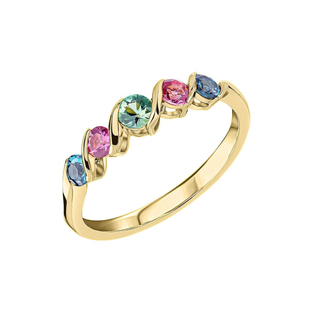 Amalfi Precious Twist Ring 9ct Yellow Gold 375 Hallmarked Sizes L - Q