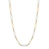 Elongated Necklace 9ct Mixed Gold 375 Hallmarked British Made