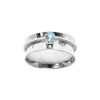 Floral Topaz Spinner Ring Sterling Silver 925 Hallmark British Made Size K - T
