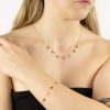 Heart And Flower Charm Necklace 9ct Yellow Gold 375 Hallmarked British Made