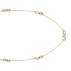 Infinity Station Necklace 9ct Yellow Gold 375 Hallmarked British Made 43cm