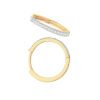 Mens 34 Stone Huggie Hoop Earring 9ct Yellow Gold 375 Hallmarked Brand New Boxed