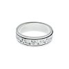 Mens Textured Sterling Silver Spinner Rotating Ring 925 Hallmarked Sizes W - Z
