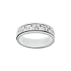 Mens Textured Sterling Silver Spinner Rotating Ring 925 Hallmarked Sizes W - Z