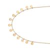 Multi Disc Necklace 9ct Yellow Gold 375 Hallmarked British Made 43cm