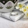 Roped Spinner Ring Sterling Silver 925 Hallmarked British Made Size L - T